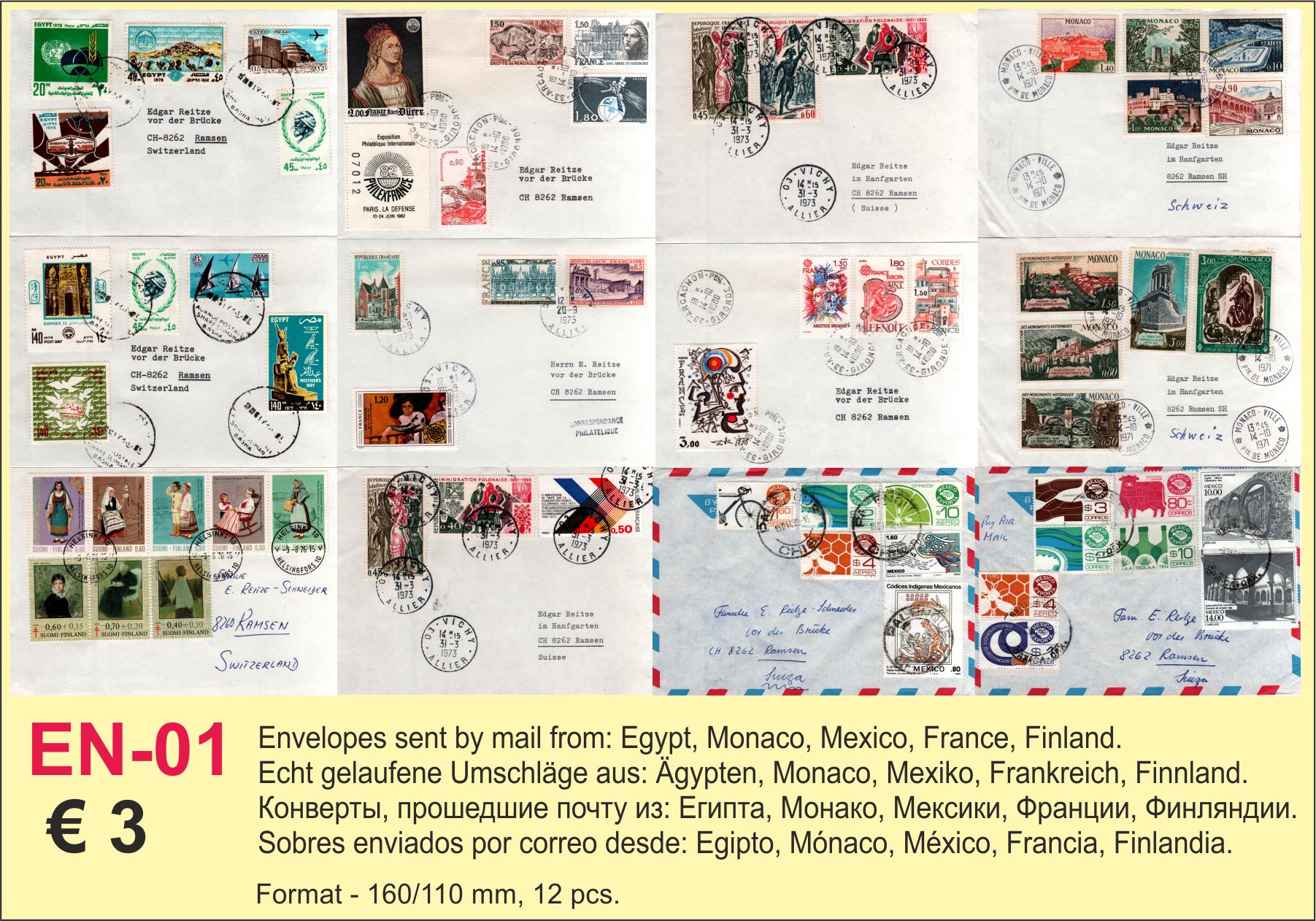 Mailed envelopes